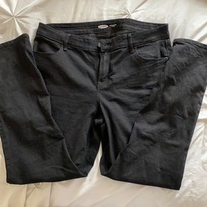 Old Navy Black Super Skinny Mid Rise Jeans